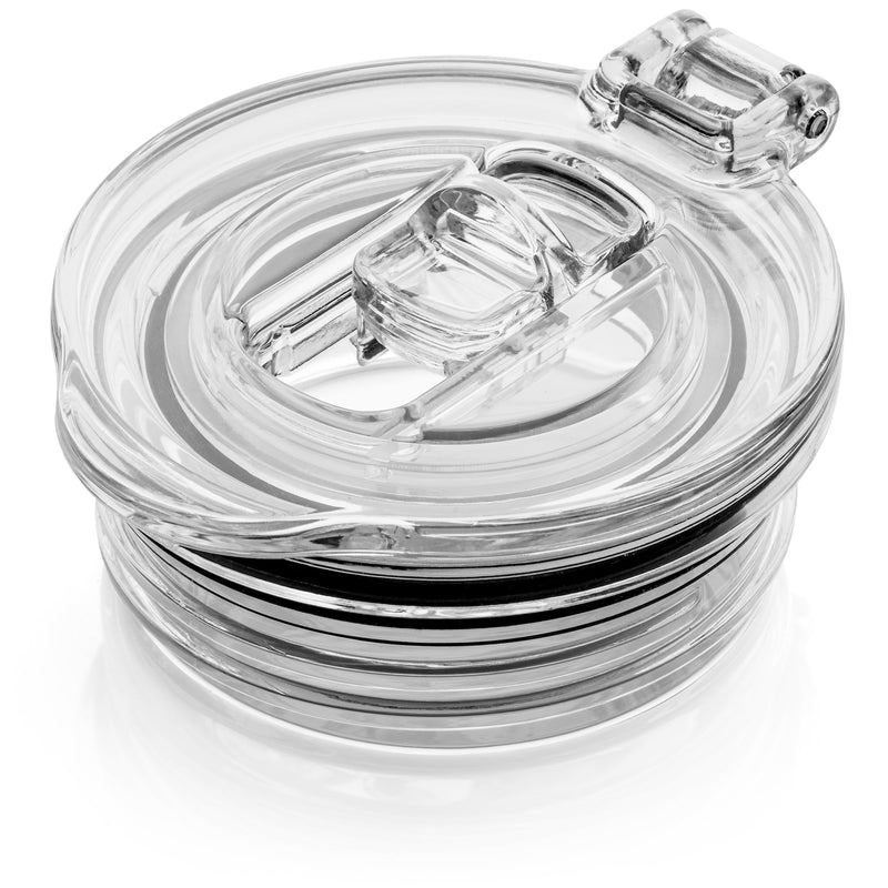Champagne Flute Straw Lids | (Black, Purple and Clear) - On-the-Go Protector