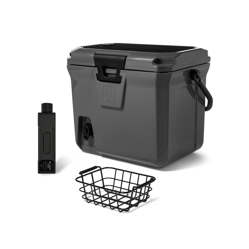Br Tank 20-Quart Grab + Go Cooler Bundle | Charcoal - Travel Sip-Starter