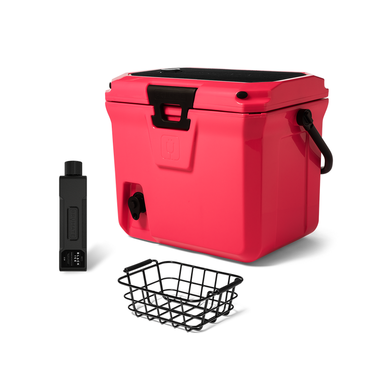 Br Tank 20-Quart Grab + Go Cooler Bundle | Neon Pink - Durable Ready-Kit