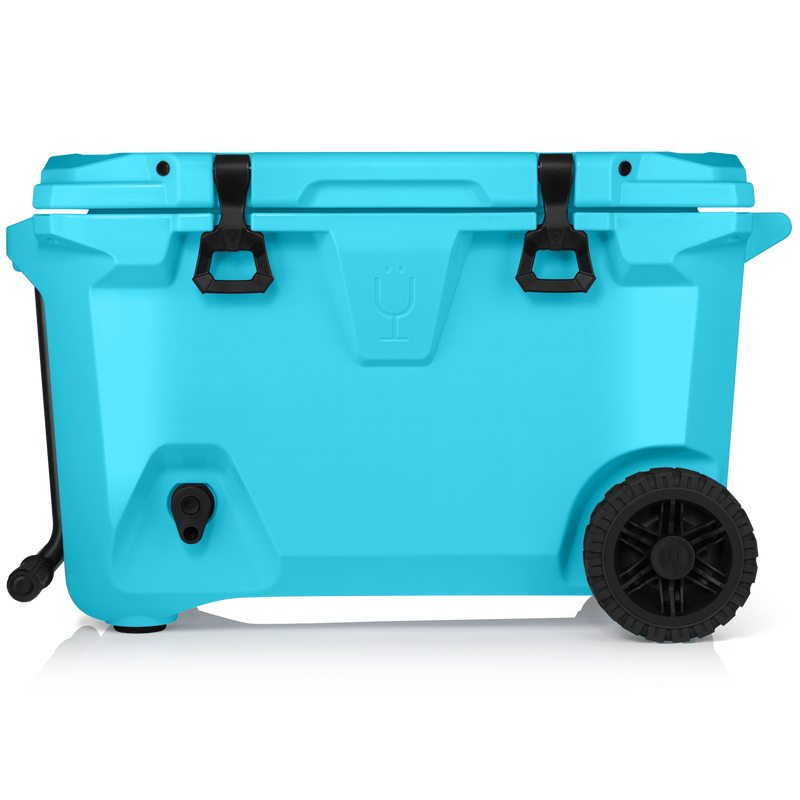Br Tank 55-Quart Rolling Cooler | Electric Blue - Easy Roadtrip