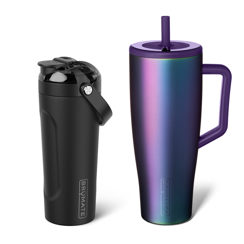 Shake + Glow Bundle | Dark Aura & Matte Black | 40oz/25oz - Camp First-Choice