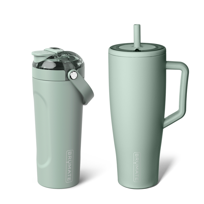 Shake + Glow Bundle | Sage | 40oz/25oz - Morning Flavor-Starter