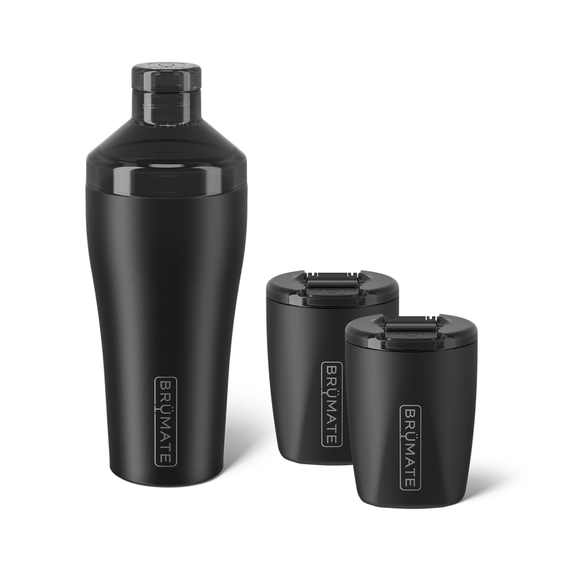 Cocktail Shaker + Rocks Bundle | Matte Black | 22/12oz - Weekend Easy-Bundle