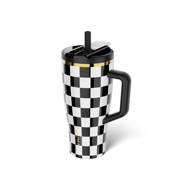Era Flip 30oz | Black & White Checker - Simple Cold-Sip