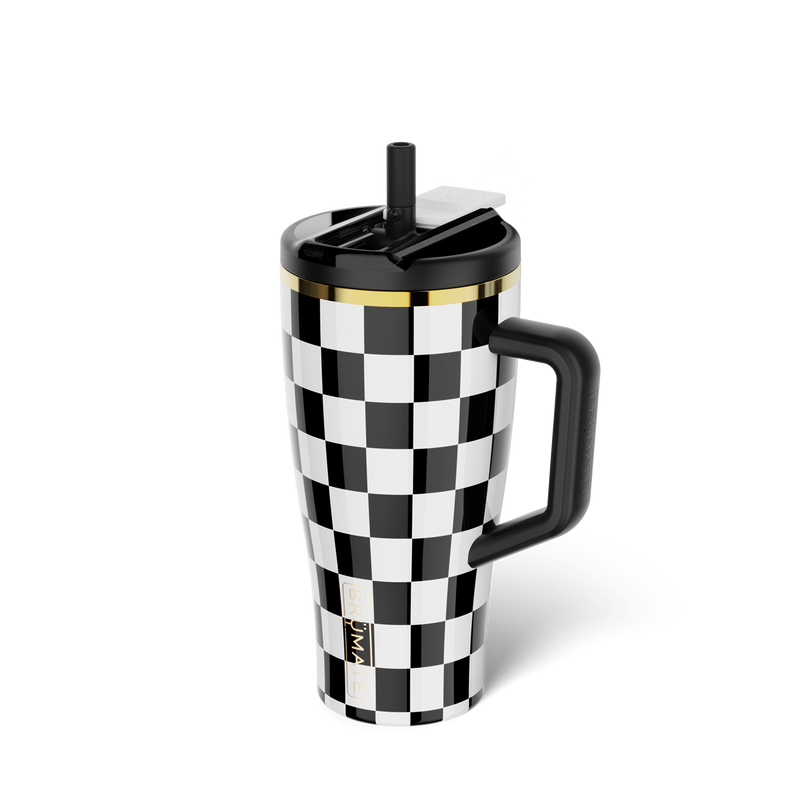 Era Flip 30oz | Black & White Checker - Simple Cold-Sip