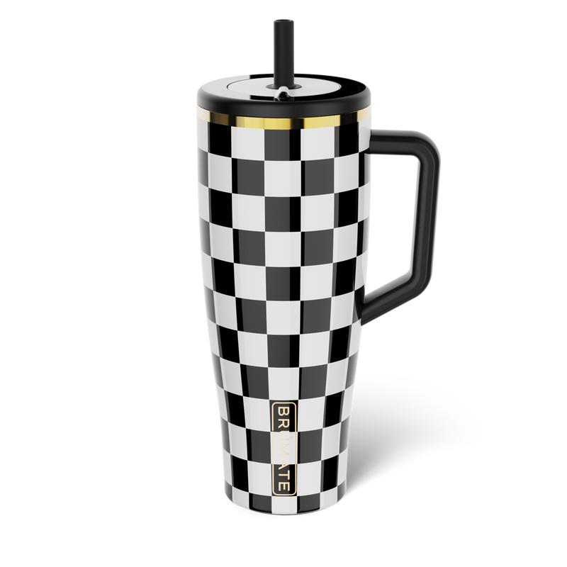 Era 40oz | Black & White Checker - Leisure Insulated-Sip