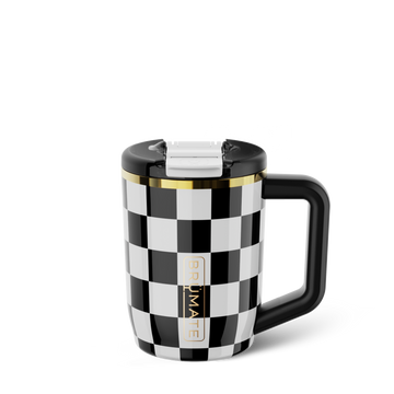 Muv 15oz | Black & White Checker - Favorite Travel-Mug