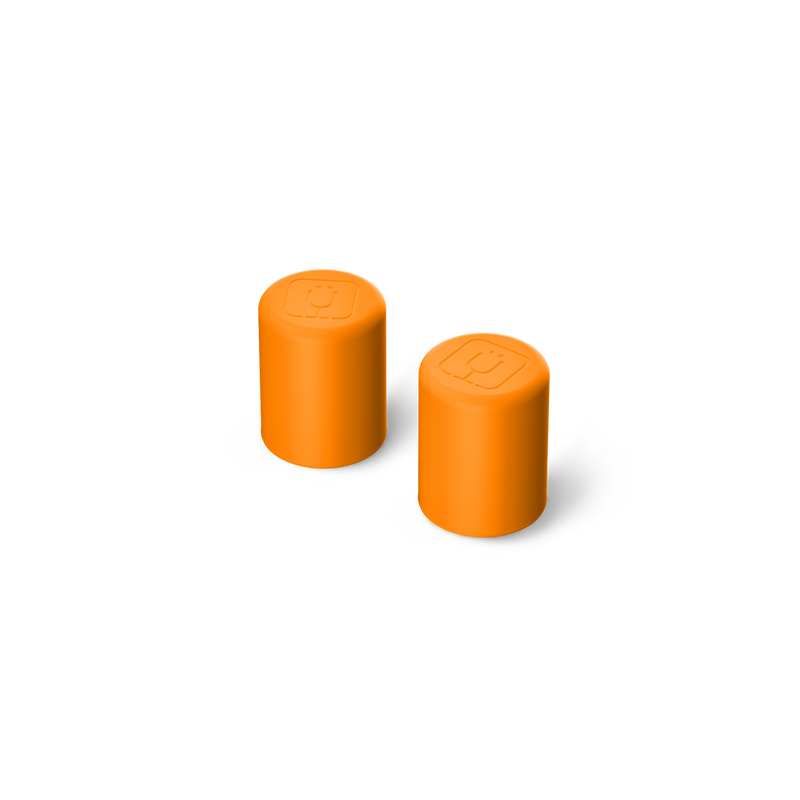 Magnetic Straw Cover | Clementine | 2-Pack - Journey Helper