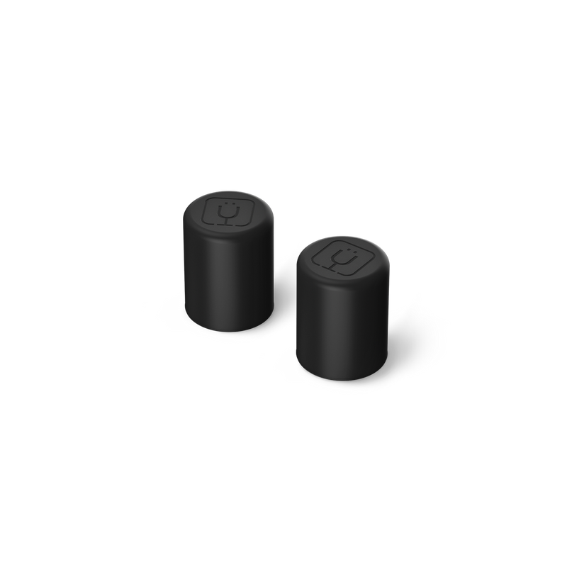 Magnetic Straw Cover | Black | 2-Pack - Urban Care
