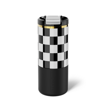 Strova 18oz | Black & White Checker - Premium Refresh