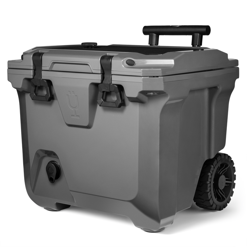 Br Tank 35-Quart Rolling Cooler | Charcoal - Bright Chill