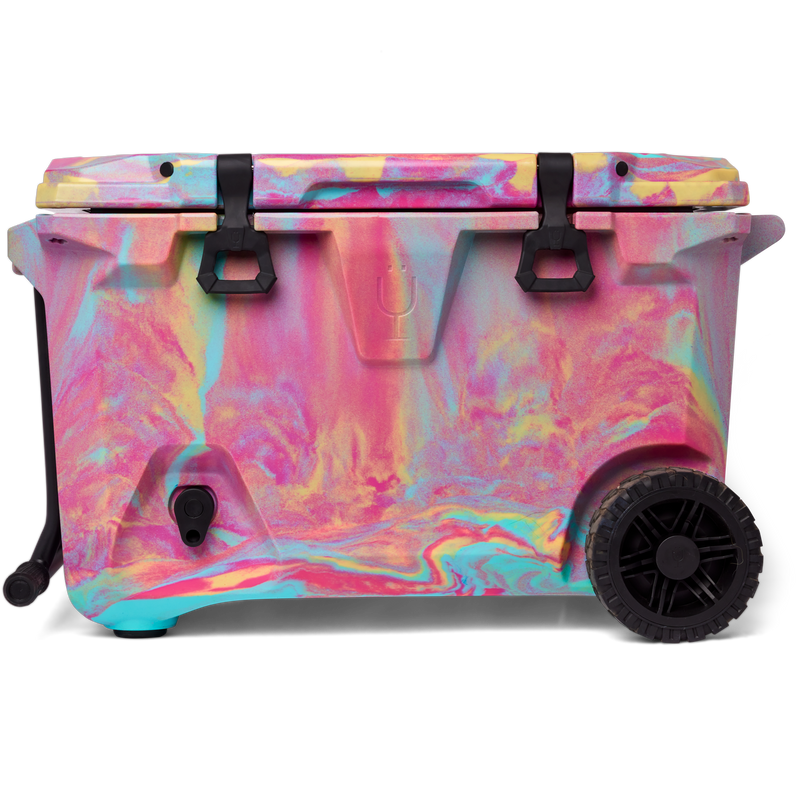 Br Tank 55-Quart Rolling Cooler | Rainbow Swirl - Premium Outdoor