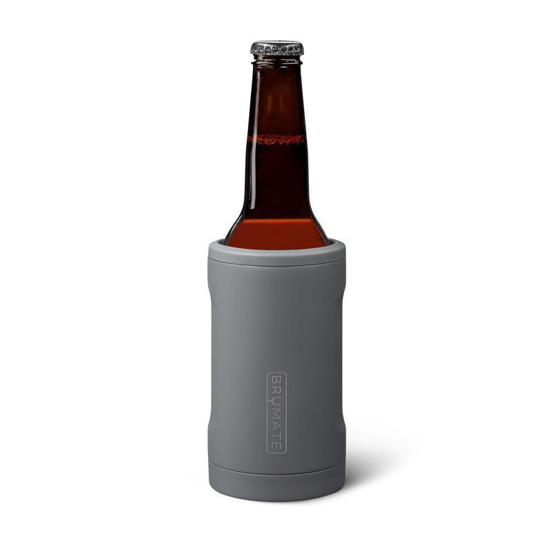 Hopsulator Bott'l | Matte Gray | 12oz Bottles - Grab-and-Go Storage